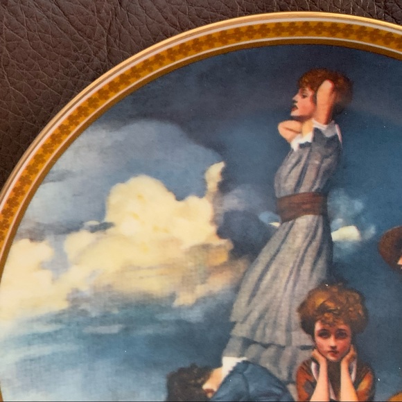 Norman Rockwell Waiting on the Shore Limited Edition Collector’s Plate - Picture 2 of 5